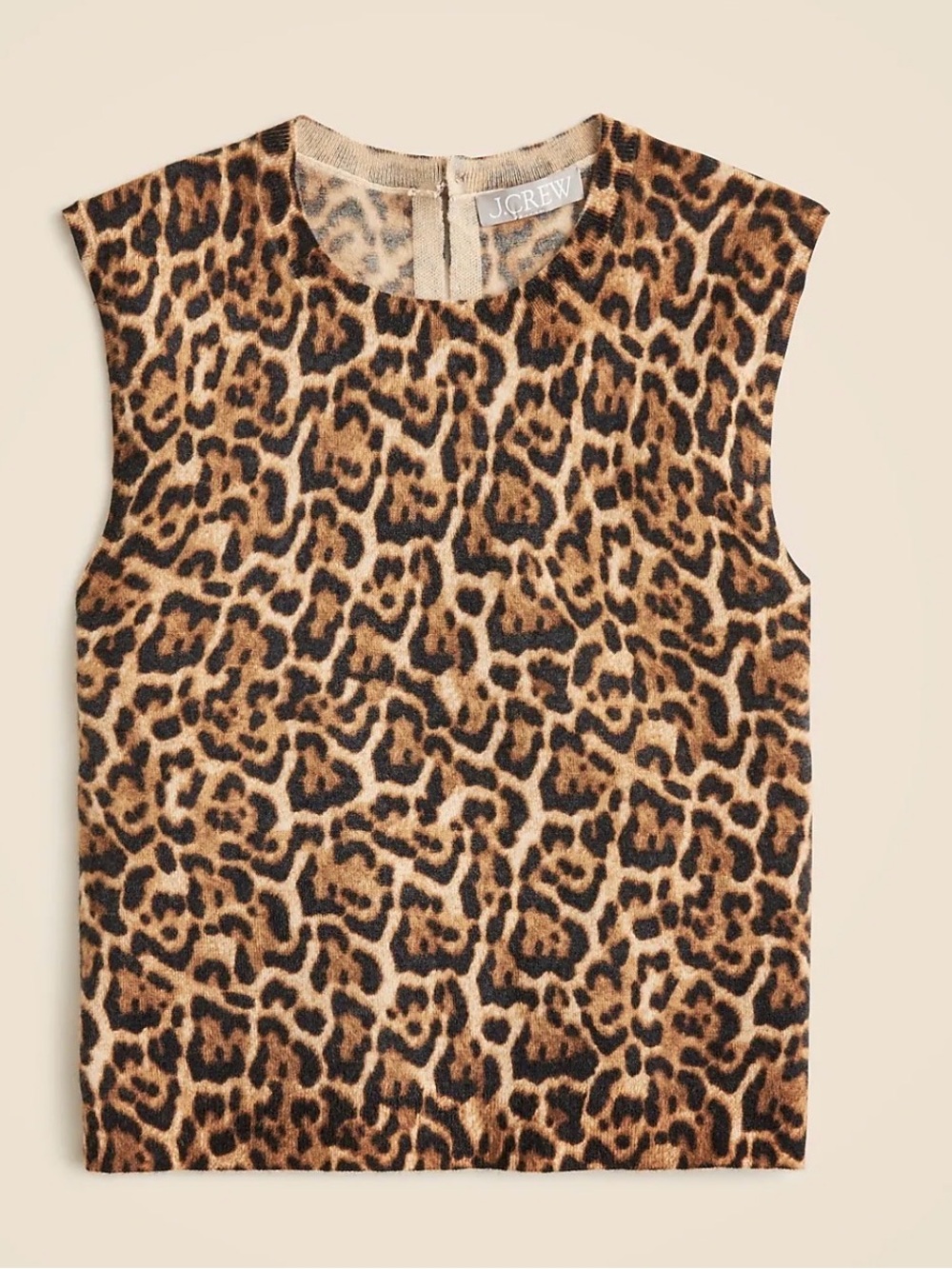 J Crew Cashmere Leopard Print Sweater